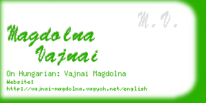 magdolna vajnai business card